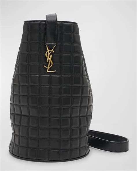 ysl book bag in smooth leather|Saint Laurent Cecile Medium YSL Bucket Bag in Quilted Smooth .